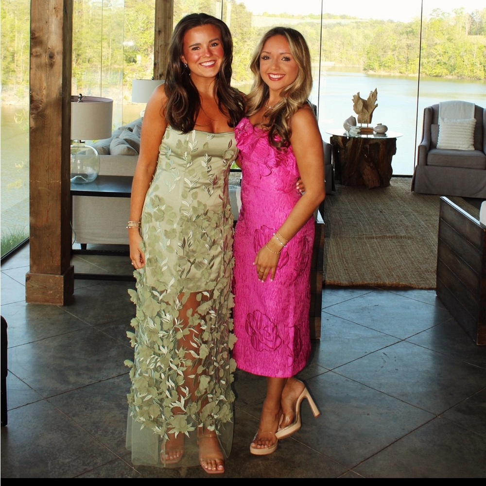 Floral Green Show me your MuMu dress